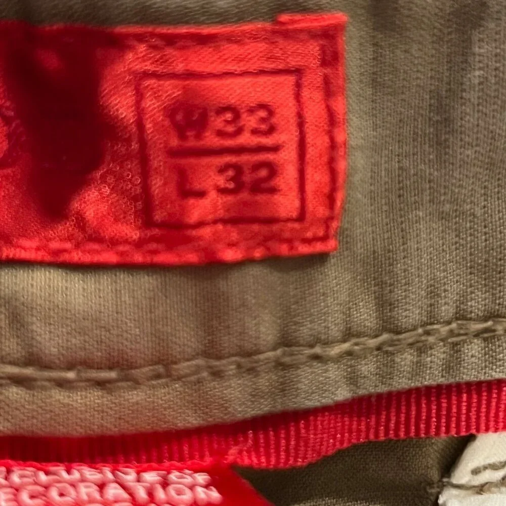 IZOD Red Label Luxury Sport Edition Tan Men's Pants - W33 L32 - Excellent Cond